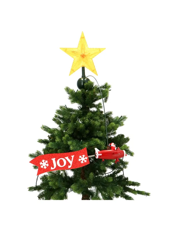 Puntale Albero Natale In Movimento Aereo Joy