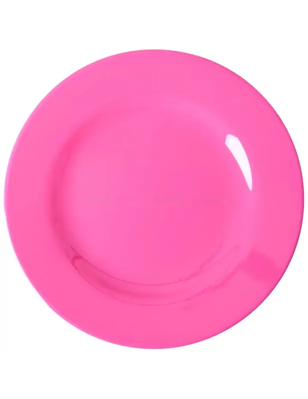 Rice Piatto Piano Melamina Fucsia 26cm