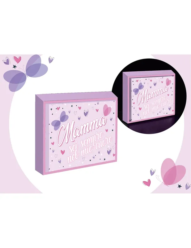 Lampada Targa Led Dedica Festa Della Mamma