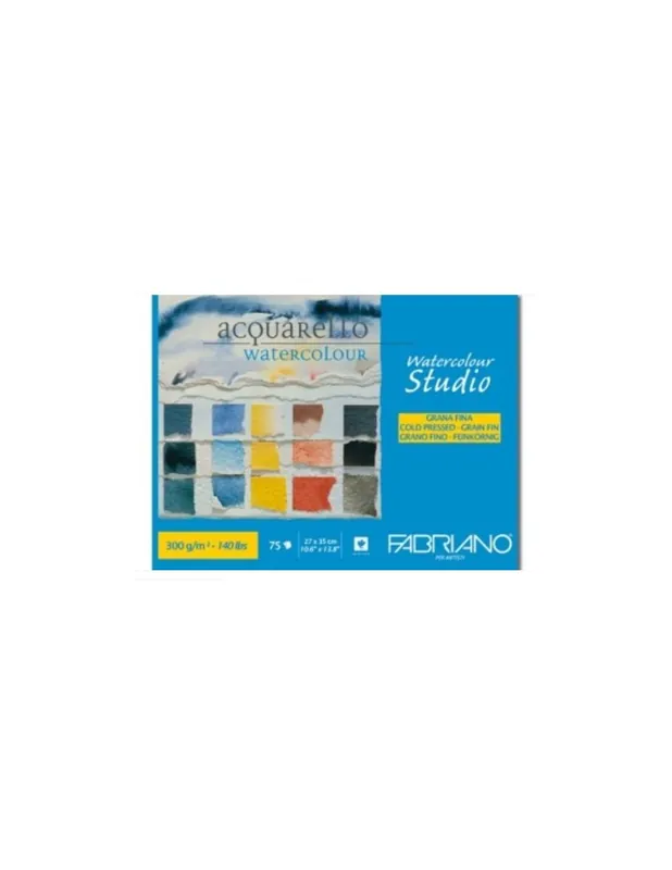 Risma Carta Grana Fine Acquerelli Dim. 27x35 Fabriano