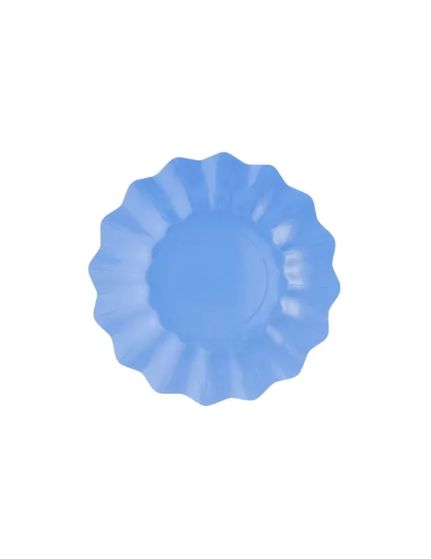 Piatti di Carta Ondulati Indaco 27cm 8pz.