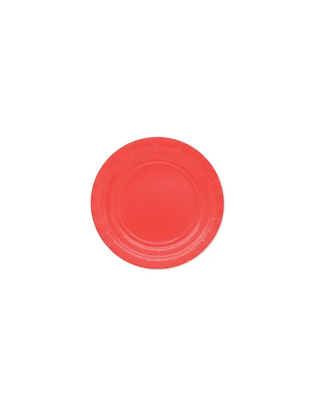Piatti di Carta Bio Rossi 18cm 25pz.