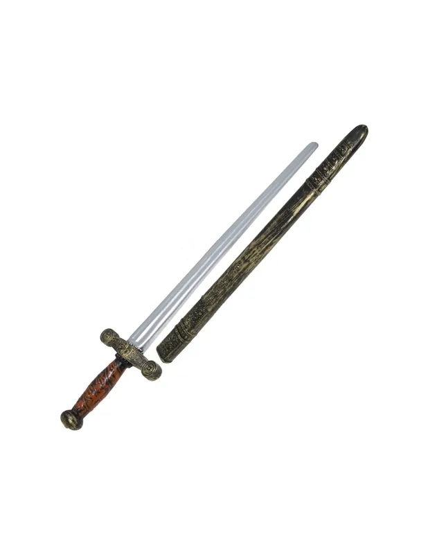 Spada Cavaliere Con Fodero 75cm Armi Halloween E Carnevale