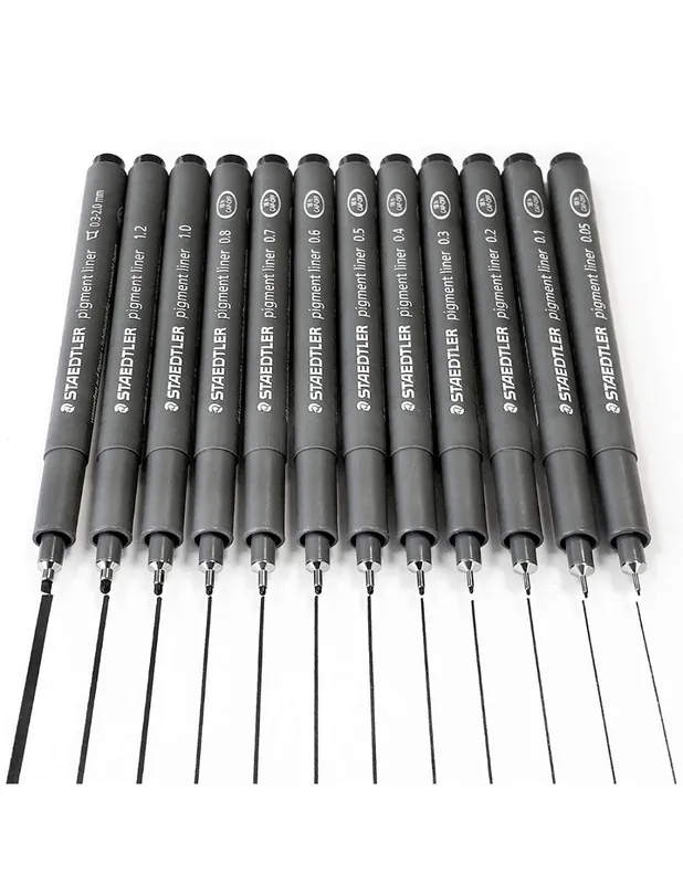 Pennarello Punta Fine Staedtler Pigment Liner