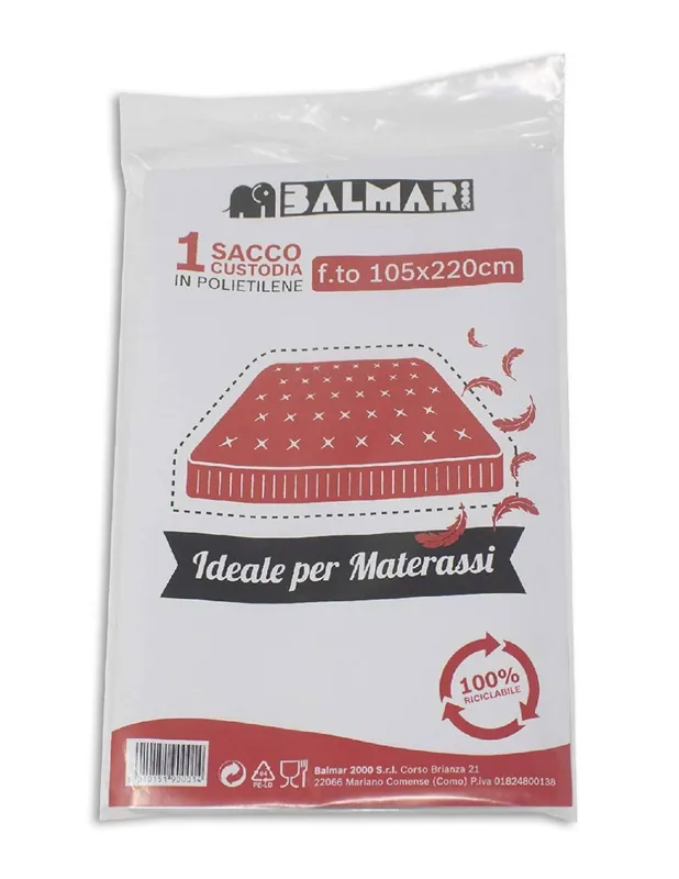 Sacco Custodia In Polietilene Per Materassi 105x220cm