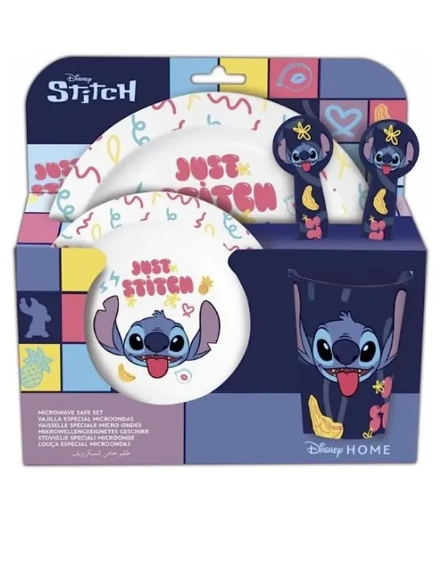 Set Pranzo Stitch 5pz