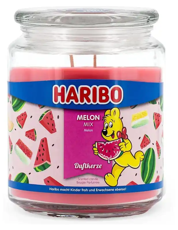 Candela Profumata In Vetro Haribo 510gr - Melon Mix