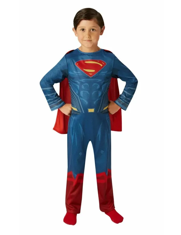 Costume Di Carnevale Bambino Vestito Superman Classico Dc Comics