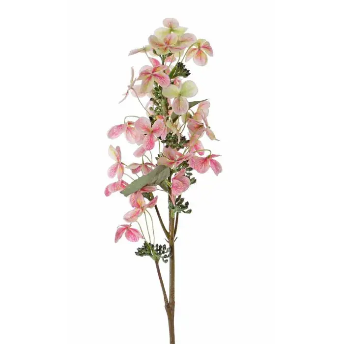 Ortensia paniculata artificiale CHADORA, rosa-verde, 75cm, Ø15cm