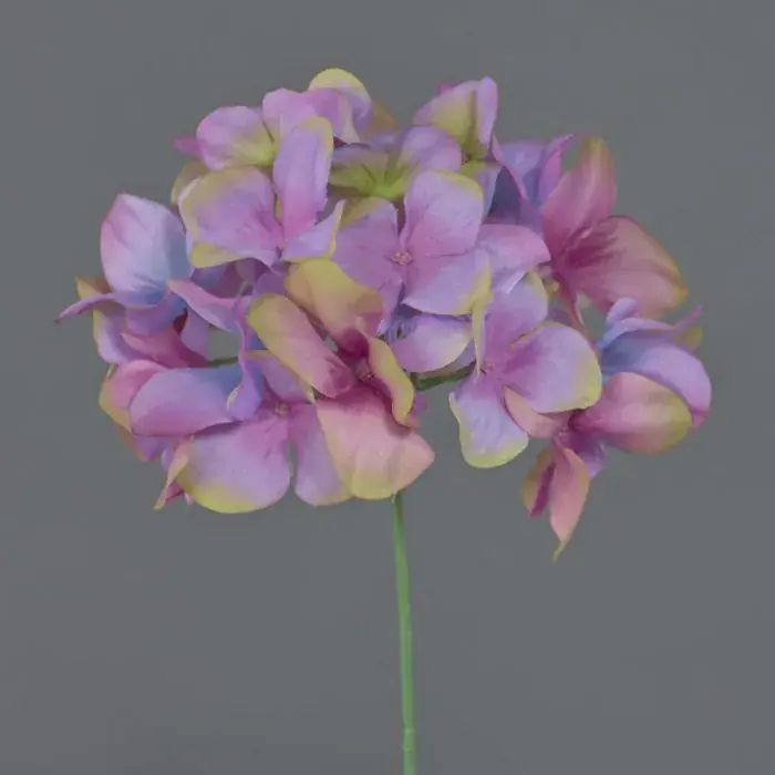 Ortensia di plastica FUHUA, rosa-verde, 25 cm