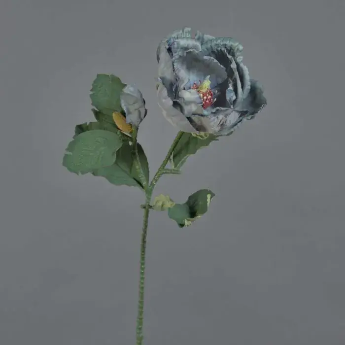 Fiore artificiale Magnolia GARETHO, Eco Collection, grigio-blu, 70 cm, Ø 10 cm