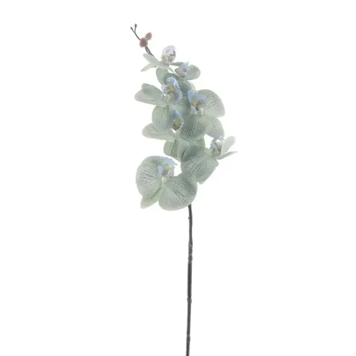 Ramo artificiale orchidea Phalaenopsis LAWANDA, bianco-lilla, 90 cm