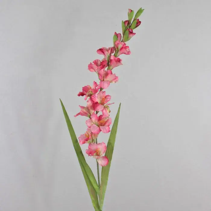 Fiore artificiale gladiolo THEOPHORA, rosa-verde, 110 cm