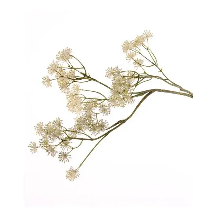 Ramo di aralia artificiale YARED, con fiori, crema, 85cm