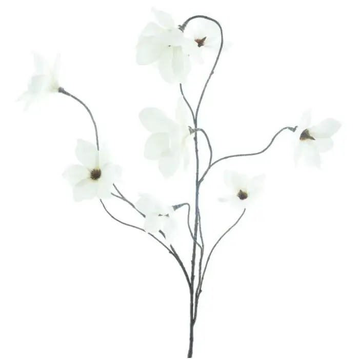 Ramo artificiale magnolia MAZANA, crema, 125 cm