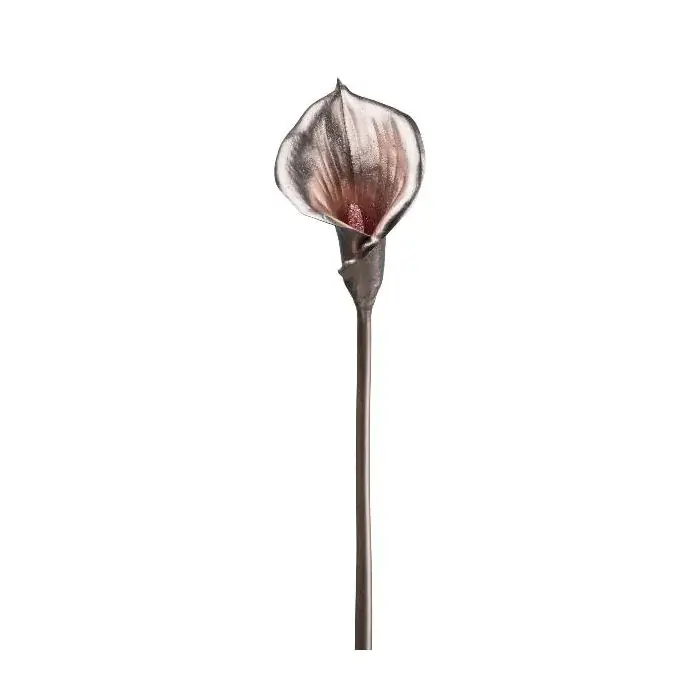 Fiore artificiale Calla JALRIM, rosa metallizzato-oro, 70 cm