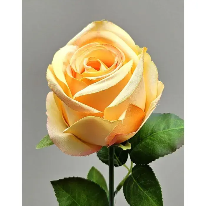 Rosa artificiale GINAKAS, giallo, 50 cm