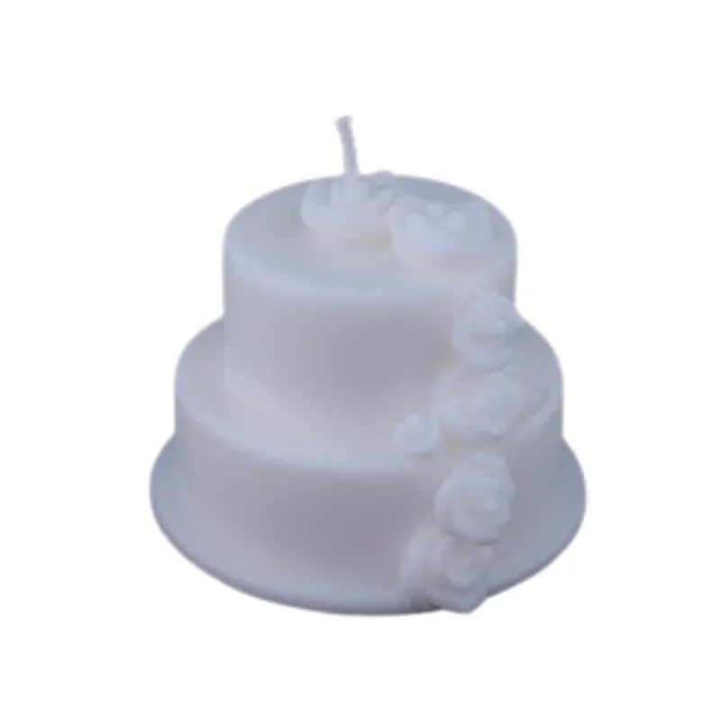 CANDELA TORTA NUZIALE DIAMETRO 12 CM ALTEZZA 9 CM