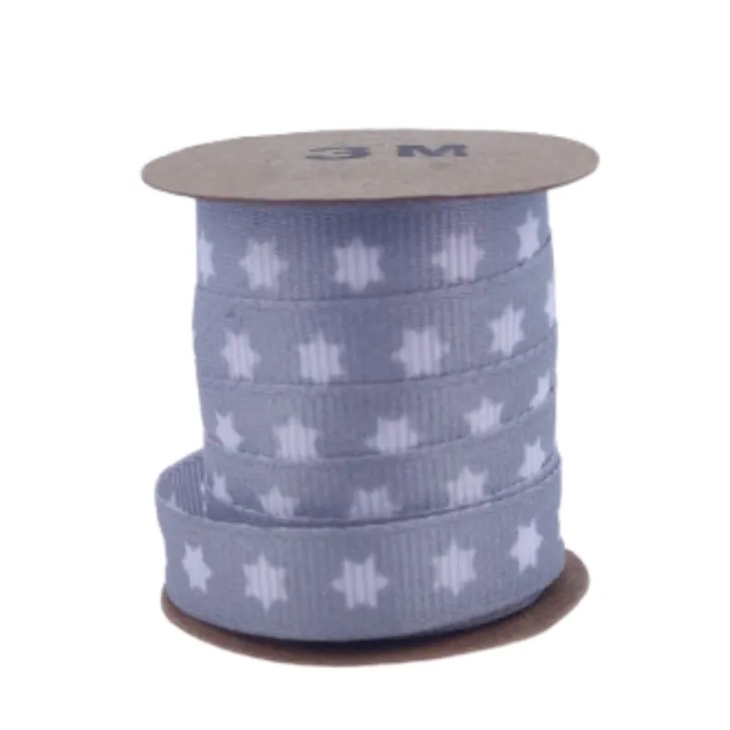 NASTRO ARGENTO GROS GRAIN STELLA BIANCA 1x300 CM