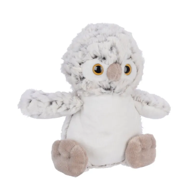 GUFETTO IN PELUCHE BIANCO GRIGIO