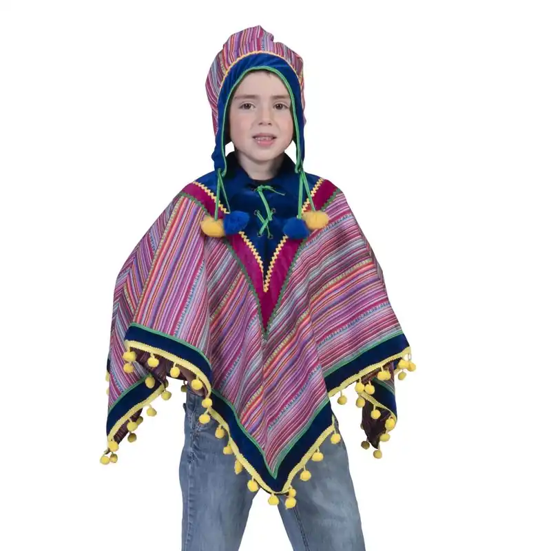 PONCHO PERUVIANO PER BAMBINI E RAGAZZI FUNNY FASHION