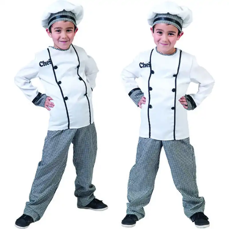 COSTUME DI CUOCO DIVERTENTE PER BAMBINI TAGLIA 128