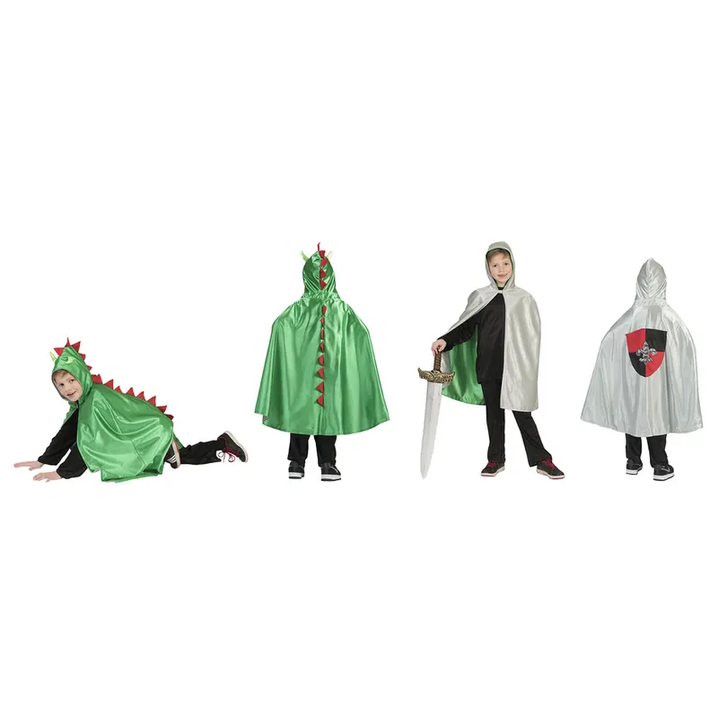 COSTUME STORICO CAVALIERE DRAGONE FUNNY FASHION PER BAMBINI E RAGAZZI