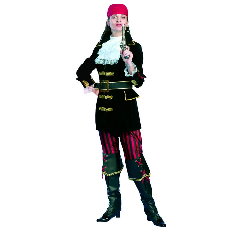 COSTUME PIRATESSA DI LUSSO TAGLIA L