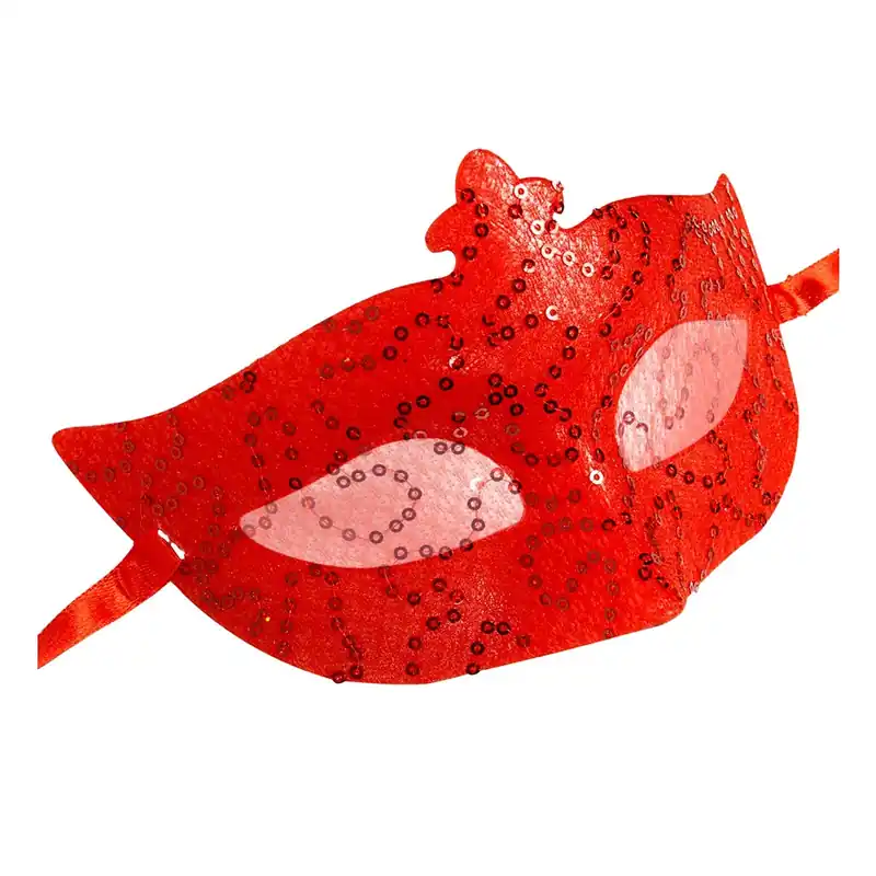 PIZZO E PAILLETTES ROSSI DOMINI PER DONNE ADULTI
