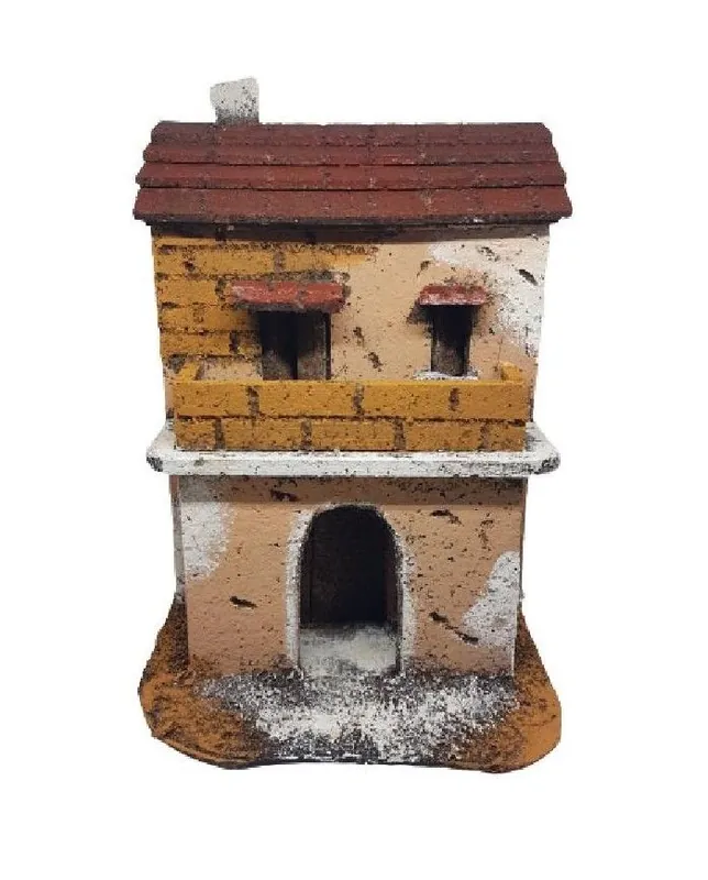 Miniatura casa casetta per presepe 12,5x10x18 cm