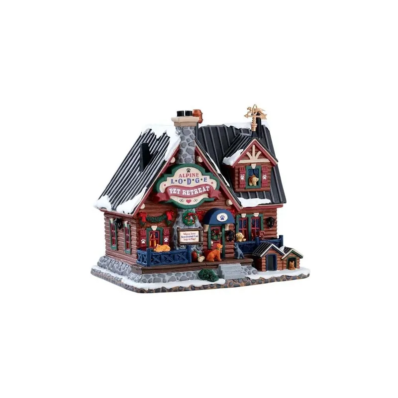 Alpine Lodge Pet Retreat B/O Led - Lemax 75255