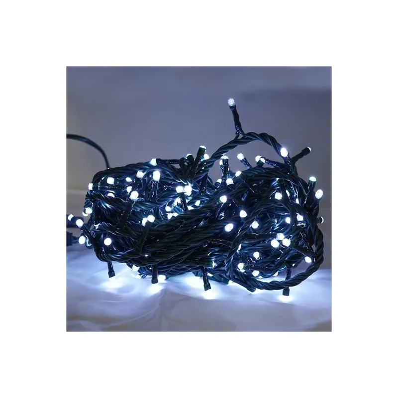 Minilucciole 240 Luci Led Bianco Freddo con Controller 8 Giochi 12 metri Uso Interno