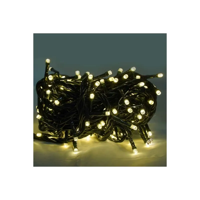 Minilucciole 180 Luci Led Bianco Caldo con Controller 8 Giochi 9 metri Uso Esterno