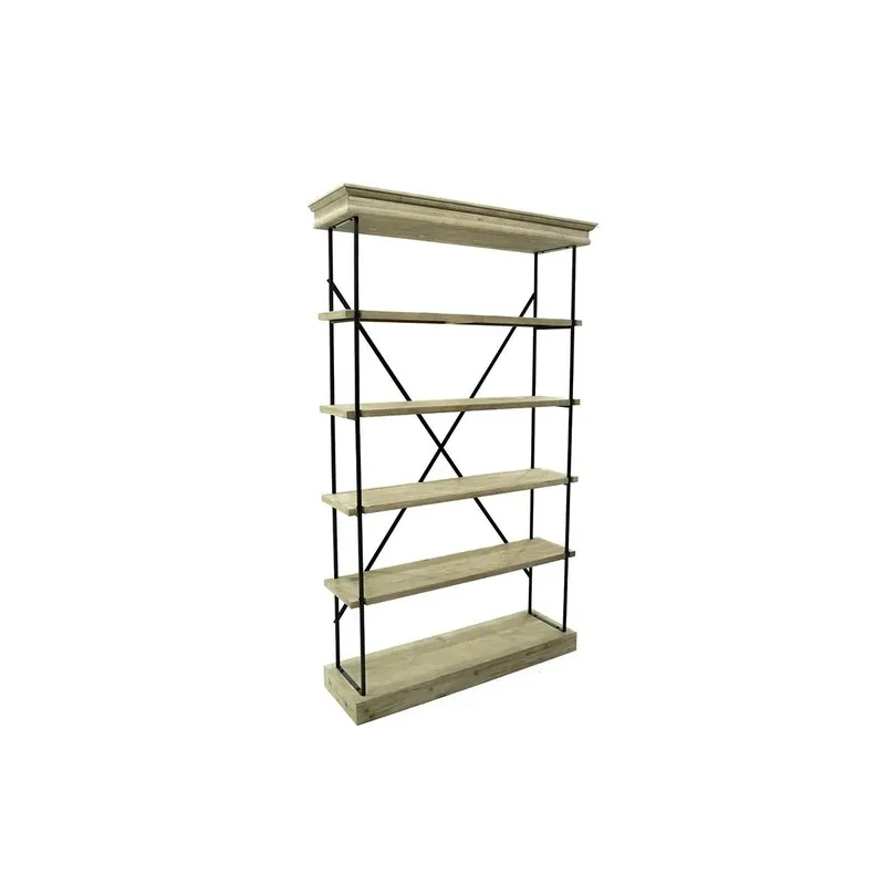 Scaffale/Libreria in Legno e Metallo, Stile Industrial - Fox