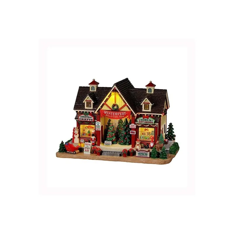 Winterfest Arts & Crafts Show con Alimentatore 4.5V - Lemax 25865
