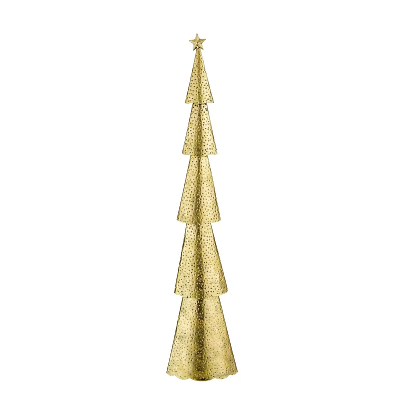 Albererello decorativo color oro per il natale