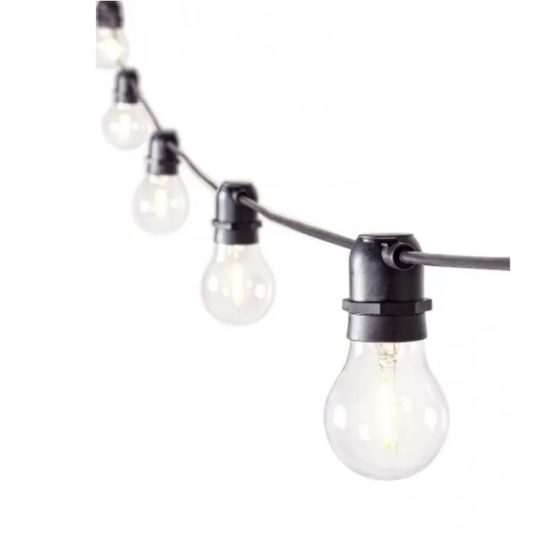Catena bright a 10 led trasparente per uso interno ed esterno 8.4m