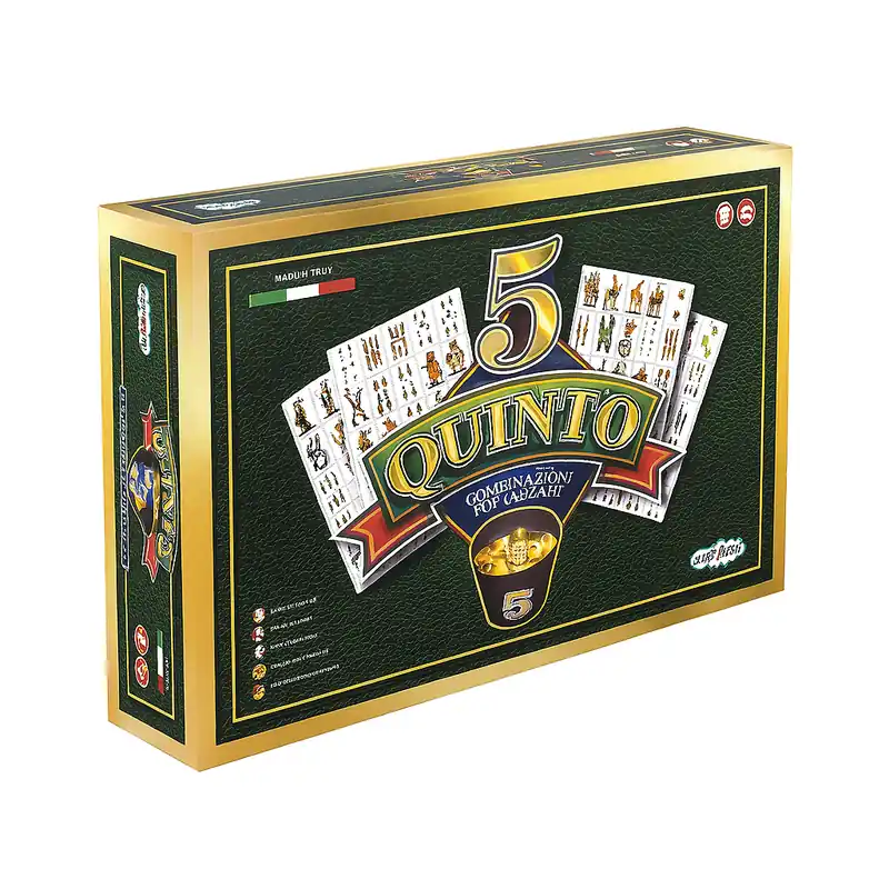 Gioco di società "Quinto" in scatola ideale per giocare con amici e famiglia
