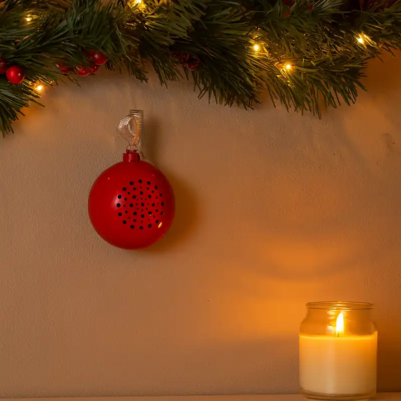 Pallina Natalizia con Speaker wireless e connessione WIFI, USB