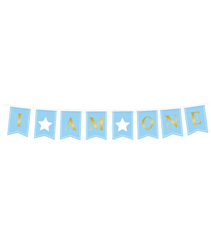 1 anno Banner blu