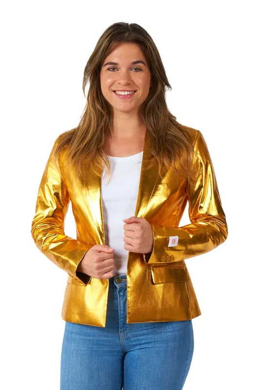 Blazer d‘oro da donna OppoSuits