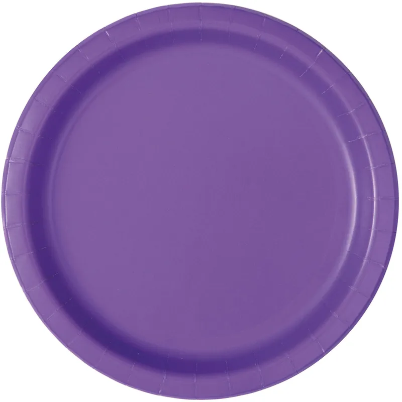 Cartelli viola Neon Rotondi 23cm 16pz