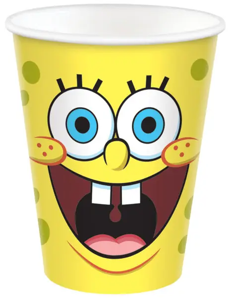 Tazze Spongebob 250ml 8 pezzi