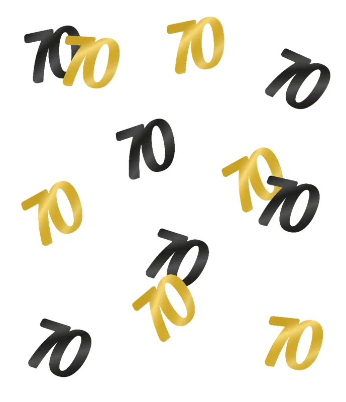 Coriandoli da tavola 70 anni 20gr